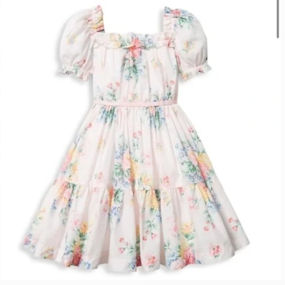 Puff sleeve Pink Janie and Jack Spring 2019 dress